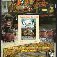 Mali 2010 The 55th Anniversary of Disneyland - Walt Disney's Railroad Story #05 imperf s/sheet unmounted mint. Note this item is privately produced and is offered purely on its thematic appeal