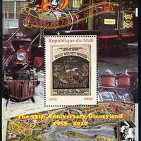Mali 2010 The 55th Anniversary of Disneyland - Walt Disney's Railroad Story #06 perf s/sheet unmounted mint. Note this item is privately produced and is offered purely on its thematic appeal