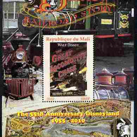Mali 2010 The 55th Anniversary of Disneyland - Walt Disney's Railroad Story #07 perf s/sheet unmounted mint. Note this item is privately produced and is offered purely on its thematic appeal