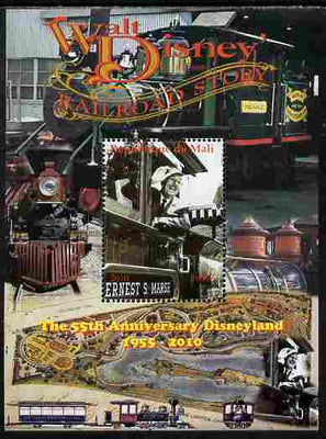 Mali 2010 The 55th Anniversary of Disneyland - Walt Disney's Railroad Story #09 perf s/sheet unmounted mint. Note this item is privately produced and is offered purely on its thematic appeal