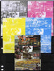 Mali 2010 The 55th Anniversary of Disneyland - Walt Disney's Railroad Story #09 s/sheet - the set of 5 imperf progressive proofs comprising the 4 individual colours plus all 4-colour composite, unmounted mint