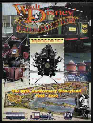 Mali 2010 The 55th Anniversary of Disneyland - Walt Disney's Railroad Story #10 perf s/sheet unmounted mint. Note this item is privately produced and is offered purely on its thematic appeal