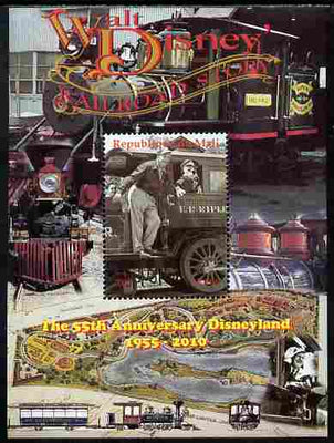 Mali 2010 The 55th Anniversary of Disneyland - Walt Disney's Railroad Story #11 perf s/sheet unmounted mint. Note this item is privately produced and is offered purely on its thematic appeal