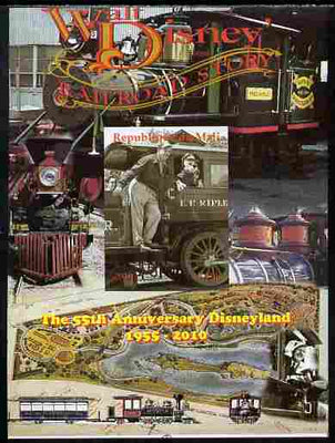 Mali 2010 The 55th Anniversary of Disneyland - Walt Disney's Railroad Story #11 imperf s/sheet unmounted mint. Note this item is privately produced and is offered purely on its thematic appeal