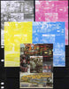 Mali 2010 The 55th Anniversary of Disneyland - Walt Disney's Railroad Story #11 s/sheet - the set of 5 imperf progressive proofs comprising the 4 individual colours plus all 4-colour composite, unmounted mint