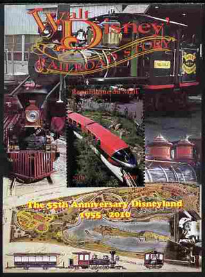 Mali 2010 The 55th Anniversary of Disneyland - Walt Disney's Railroad Story #12 perf s/sheet unmounted mint. Note this item is privately produced and is offered purely on its thematic appeal