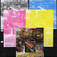 Mali 2010 The 55th Anniversary of Disneyland - Walt Disney's Railroad Story #12 s/sheet - the set of 5 imperf progressive proofs comprising the 4 individual colours plus all 4-colour composite, unmounted mint