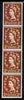 Great Britain 1958-61 Wilding Crowns Graphite 2d strip of 4 with coil join unmounted mint