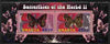 Rwanda 2010 Butterflies #2 perf sheetlet containing 2 values unmounted mint