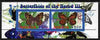 Rwanda 2010 Butterflies #3 perf sheetlet containing 2 values unmounted mint