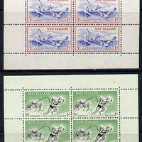 New Zealand 1957 Health - Life-savers & Children set of 2 m/sheets with sideways wmk unmounted mint SG MS 762b