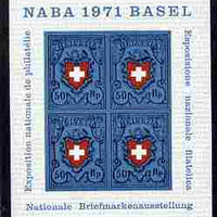 Switzerland 1971 Stamp Exhibition imperf m/sheet unmounted mint SG MS 810