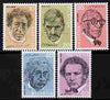 Switzerland 1972 Celebrities perf set of 5 unmounted mint SG 839-43