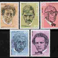 Switzerland 1972 Celebrities perf set of 5 unmounted mint SG 839-43