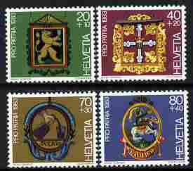 Switzerland 1983 Pro Patria - Inn Signs perf set of 4 unmounted mint SG 1056-59