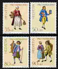 Switzerland 1990 Pro Patria - Street Criers perf set of 4 unmounted mint SG 1205-08