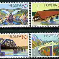 Switzerland 1991 Bridges perf set of 4 unmounted mint SG 1231-34