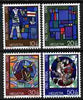 Switzerland 1970 Pro Patria - Modern Glass artwork perf set of 4 unmounted mint SG 793-6