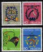 Switzerland 1980 Pro Patria - Trade & Craft Signs perf set of 4 unmounted mint SG 991-94