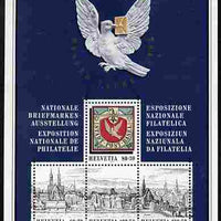 Switzerland 1995 Basler Taube Stamp Exhibition perf m/sheet unmounted mint SG MS 1307
