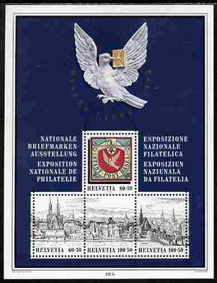Switzerland 1995 Basler Taube Stamp Exhibition perf m/sheet unmounted mint SG MS 1307