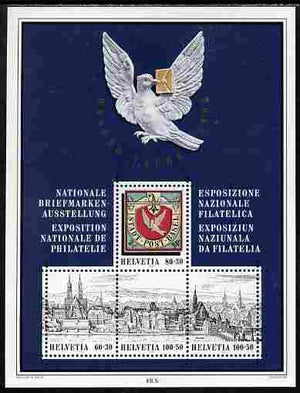 Switzerland 1995 Basler Taube Stamp Exhibition perf m/sheet unmounted mint SG MS 1307
