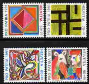 Switzerland 1991 Pro Patria - Modern Art perf set of 4 unmounted mint SG 1227-30