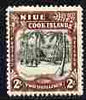 Niue 1938 Island Village 2s black & red-brown (Single NZ wmk) unmounted mint SG 76