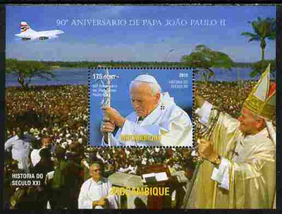 Mozambique 2010 90th Birth Anniversary of Pope John paul II #1 perf s/sheet unmounted mint. Note this item is privately produced and is offered purely on its thematic appeal,