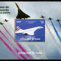 Chad 2010 40th Anniversary of Concorde perf s/sheet unmounted mint. Note this item is privately produced and is offered purely on its thematic appeal