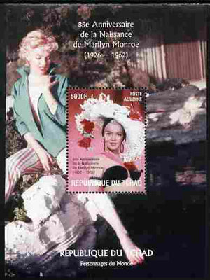 Chad 2010 85th Birth Anniversary of Marilyn Monroe #1 perf s/sheet unmounted mint. Note this item is privately produced and is offered purely on its thematic appeal