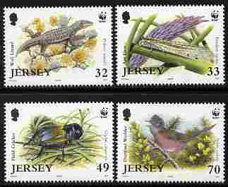 Jersey 2004 WWF - Endangered Species perf set of 4 unmounted mint SG 1158-61