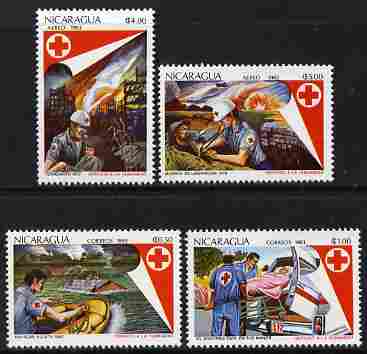 Nicaragua 1983 Red Cross set of 4 unmounted mint, SG 2481-84