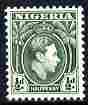 Nigeria 1938-51 KG6 1/2d green comb perf 11.5 unmounted mint, SG 49a