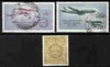 India 1961 First Official Airmail Flight Anniversary set of 3 cds used, SG 434-36