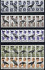 Bashkortostan - WWF Birds opt set of 25 values, each design opt'd on,block of 4 Russian defs (total 100 stamps) unmounted mint