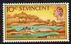 St Vincent 1965-67 QEII def 10c Owia Salt Pond unmounted mint SG 238