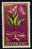 St Vincent 1965-67 QEII def 8c Arrowroot unmounted mint SG 237