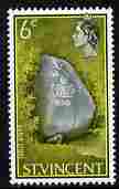 St Vincent 1965-67 QEII def 6c Carib Stone unmounted mint SG 236