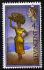 St Vincent 1968 QEII def 4c Woman Carrying Bananas (wmk sideways) unmounted mint SG 261