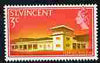 St Vincent 1965-67 QEII def 3c Airport Terminal Building unmounted mint SG 233