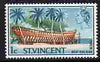 St Vincent 1965-67 QEII def 1c Boat Building (inscribed BEQUIA) unmounted mint SG 231a
