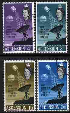 Ascension 1966 Opening of Apollo Communications Satellite perf set of 4 fine cds used, SG 99-102*