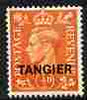 Morocco Agencies - Tangier 1950 KG6 1/2d pale orange unmounted mint, SG 280