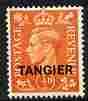Morocco Agencies - Tangier 1950 KG6 1/2d pale orange unmounted mint, SG 280
