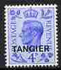 Morocco Agencies - Tangier 1950 KG6 4d light ultramarine unmounted mint, SG 285