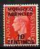 Morocco Agencies - Spanish Currency 1937-52 KG6 10c on 1d scarlet unmounted mint, SG 166