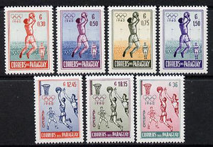 Paraguay 1960 Rome Olympic Games set of 7 unmounted mint (SG 863-69)*