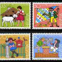 Switzerland 1984 Pro Juventute Characters from Children's books set of 4 unmounted mint SG J287-90