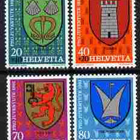 Switzerland 1981 Pro Juventute Arms of the Communes set of 4 unmounted mint SG J274-7